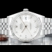 Rolex Datejust 36 Argento Jubilee Silver Lining Diamonds Dial 16234 